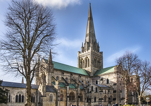 Chichester Cathedral at Hambrook Holiday Home Park